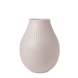 Ваза Perle 20 см Manufacture Collier Beige Villeroy & Boch